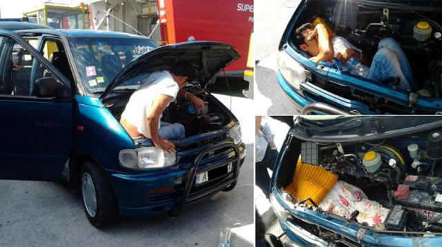 أفغاني قضى 20 ساعة محشورا بجوار محرك سيارة ليدخل إيطاليا