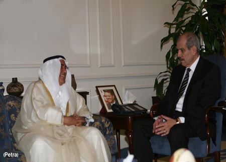الطراونة يستقبل رئيس مجلس الإدارة للهيئة العامة لشؤون الزراعة والثروة السمكية بالكويت
