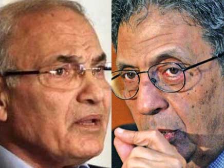 موسى وشفيق يتراشقان بعنف قبيل إغلاق الصناديق