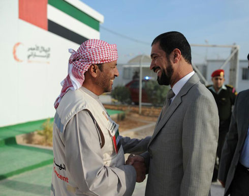 وفد كلية الدفاع الاماراتية يزور مخيم اللاجئين السوريين