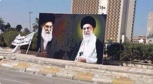 صور علي خامنئي تغرق شوارع بغداد