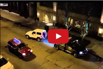 فيديو | سائق سيارة جيب يهرب من شاحنة سحب في شيكاغو