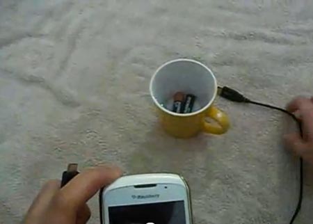 طريقة مبتكرة لشحن الجوال 