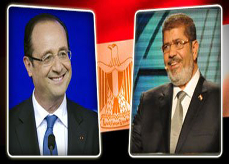 هولاند لـ"مرسى": انتخابك علامة بارزة على مواصلة عملية الانتقال