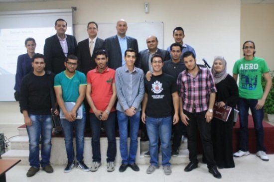 محاضرة لتدريب طلبة المحاسبة في جامعة الشرق الاوسط