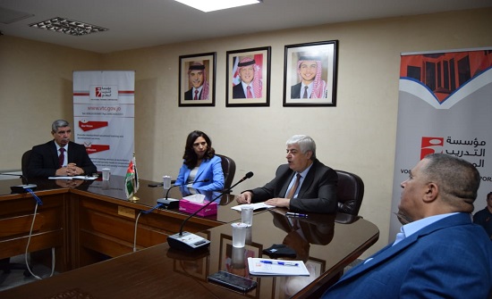 اجتماع بين مؤسسة ولي العهد والتدريب المهني لتأهيل الشباب