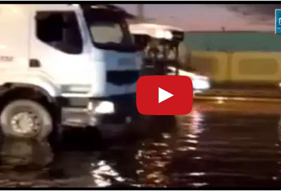 هكذا قرر شاب سعودي حماية سيارته من الغرق