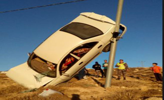 إصابتان بتدهور مركبة في محافظة الطفيلة