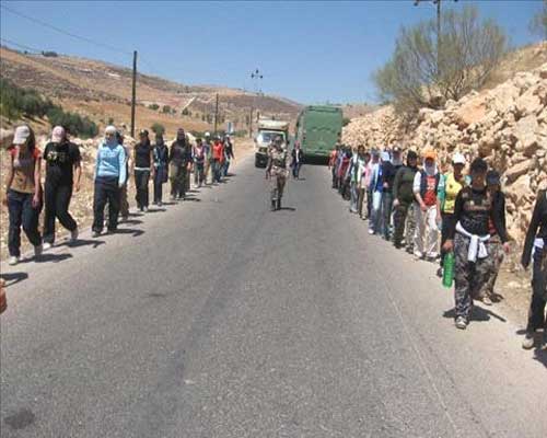 جولة اعلامية على معسكرات الحسين للعمل والبناء  