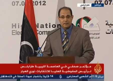 تسجيل لوقائع المؤتمر الصحفي لنوري العبار رئيس مفوضية الإنتخابات في ليبيا ( فيديو ) تسجيل لوقائع المؤتمر الصحفي لنوري العبار رئيس مفوضية الإنتخابات في ليبيا ( فيديو )
