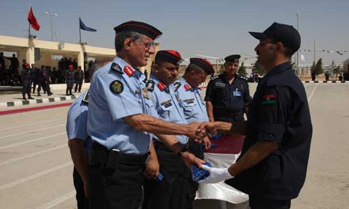 1990 متدرباً ليبياً أنهوا الاثنين تدريباتهم الشرطية في الأردن