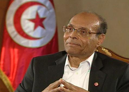 منصف المرزوقي: تونس لن تسقط تحت مظلة دولة اسلامية 