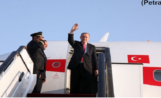 الرئيس التركي يغادر عمّان بعد زيارة رسمية للمملكة