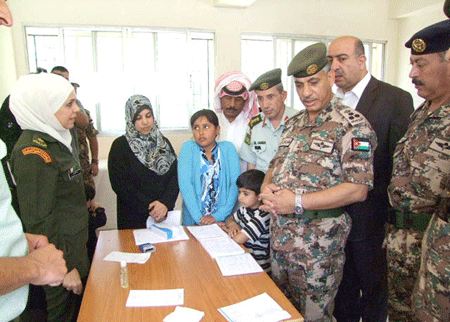 المنطقة العسكرية الوسطى تنظم يوما طبيا مجانيا في لواء الجيزة 