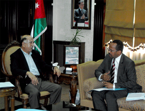 وزير الصحة يلتقي ممثل منظمة الصحة العالمية في الاردن 