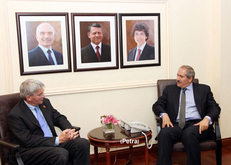 جودة ووزير الدولة البريطاني لشؤون التنمية يبحثان تطورات الأوضاع السورية 