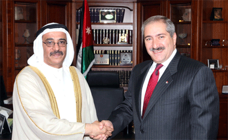 وزير الخارجية الاردني يستقبل سفير الامارات