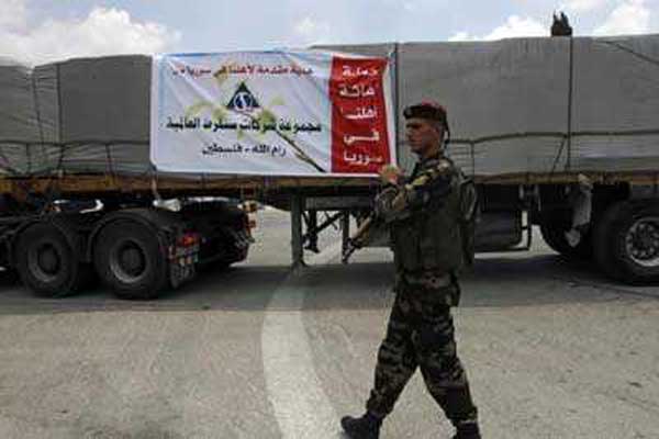 قافلة إغاثة ليبية تتوجه إلى سوريا عبر تركيا