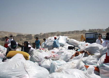 تبريز تغيث ضحايا زلزالي إيران 