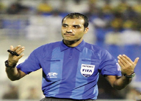 طاقم حكام بحريني لمباراة الاردن وعمان بتصفيات كأس العالم