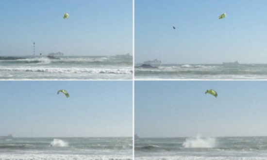 شاهد... لحظة تعرض بريطاني يتزلج على المياه لحادث مُميت