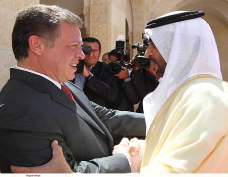 الملك يستقبل الشيخ حمدان بن زايد آل نهيان 