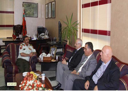 وزير الصحة الفلسطيني يزور مديرية الخدمات الطبية الملكية 