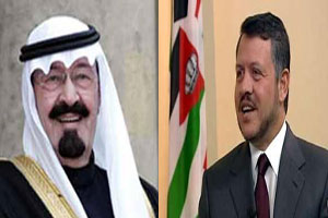 الملك يبحث في إتصال هاتفي مع خادم الحرمين تطورات المنطقة الملك يبحث في إتصال هاتفي مع خادم الحرمين تطورات المنطقة