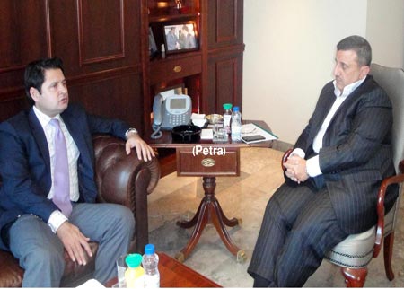 مراد يدعو لتعزيز العلاقات التجارية الأردنية مع باكستان 