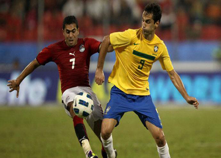 مصر تواجه البرازيل وتونس وديا الشهر المقبل