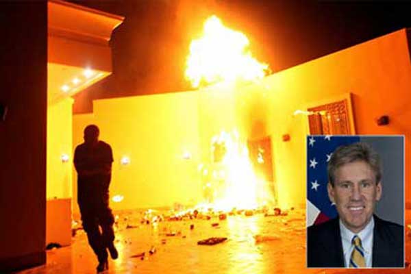 الفيلم  المسيء لـ "سيدنا محمد "  يقتل سفيرا أمريكيا و 3 آخرين في ليبيا ( صور )