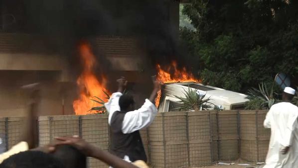  مقتل سوداني باحتجاجات  الفيلم المسيء للرسول 