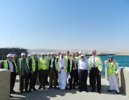 مجلس ادارة شركة البوتاس العربية يزور مشروع ايلة 