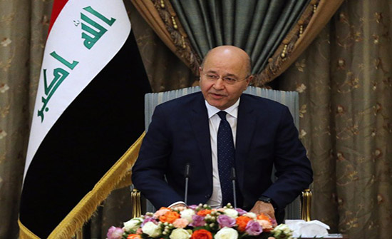 الرئيس العراقي يستنكر القصف الصاروخي الإيراني الرئيس العراقي يستنكر القصف الصاروخي الإيراني