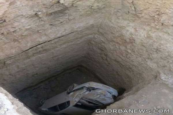 حفرة بعمق 15 متراً تبتلع سعودياً وسيارته 