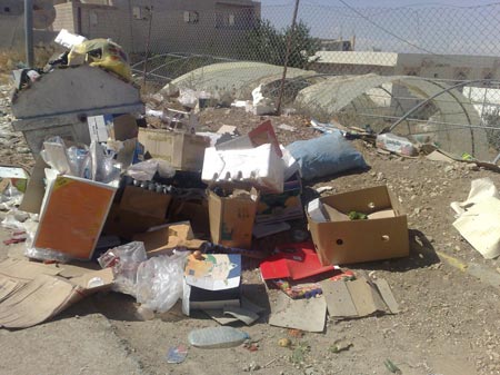 بلدة غرندل في لواء بصيرا تشكو من تكدس النفايات