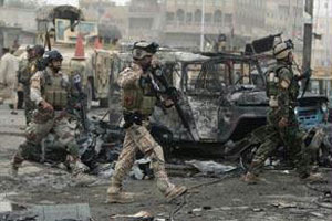 مقتل 12 شخصا واصابة 25 في انفجار استهدف دورية اميركية جنوب بغداد 