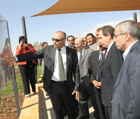 الاحتفال بوضع حجر الاساس لمشروع توسعة محطة الخربة السمراء 