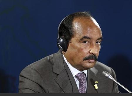 الرئيس الموريتاني يظهر على شاشة التلفزيون بعد حادث اطلاق نار