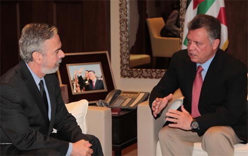 الملك يستقبل وزير الخارجية البرازيلي