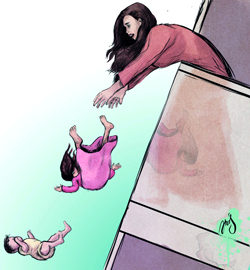 وفاة طفلة وإصابة أخيها بعد سقوطـهما من الشرفة