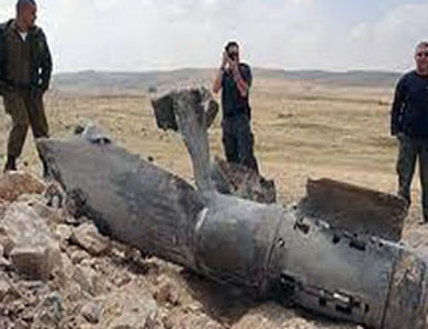 العثور في إسرائيل على صاروخ اطلق من مصر