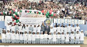 الملك يكرم الفائزين بجائزة جلالته للياقة البدنية