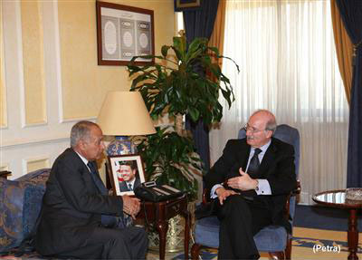 الذهبي وابو الغيط  يؤكدان ضرورة التصدي لمحاولات عرقلة قيام الدولة الفلسطينية