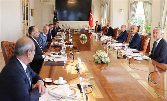 أردوغان والدبيبة يعقدان اجتماعا بمشاركة وفدي البلدين أردوغان والدبيبة يعقدان اجتماعا بمشاركة وفدي البلدين