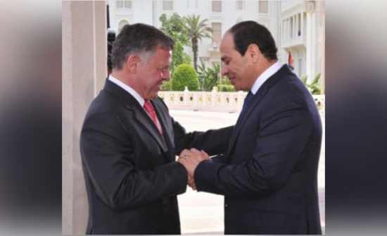 الملك يبحث مع الرئيس المصري الأوضاع في غزة