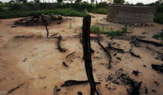 الجن" أحرق معظم منازل قرية سودانية !!