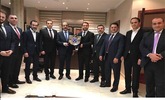 السفير الأردني في أنقرة يستقبل رئيس وأعضاء مجلس العلاقات التركية – الأردنية