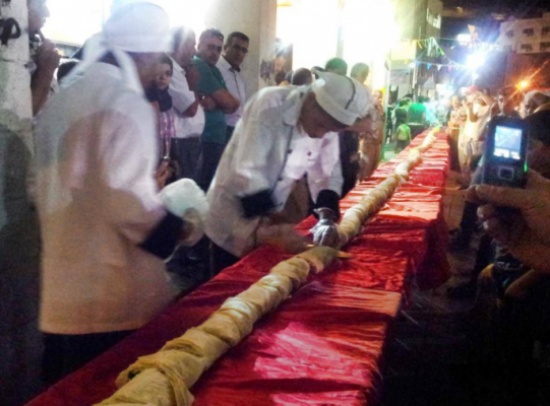 أطول سندويشة فلافل أردنية