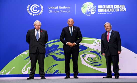 قمة المناخ.. جونسون يحذر من ضياع الفرصة الأخيرة وأردوغان يغيب لدواع أمنية